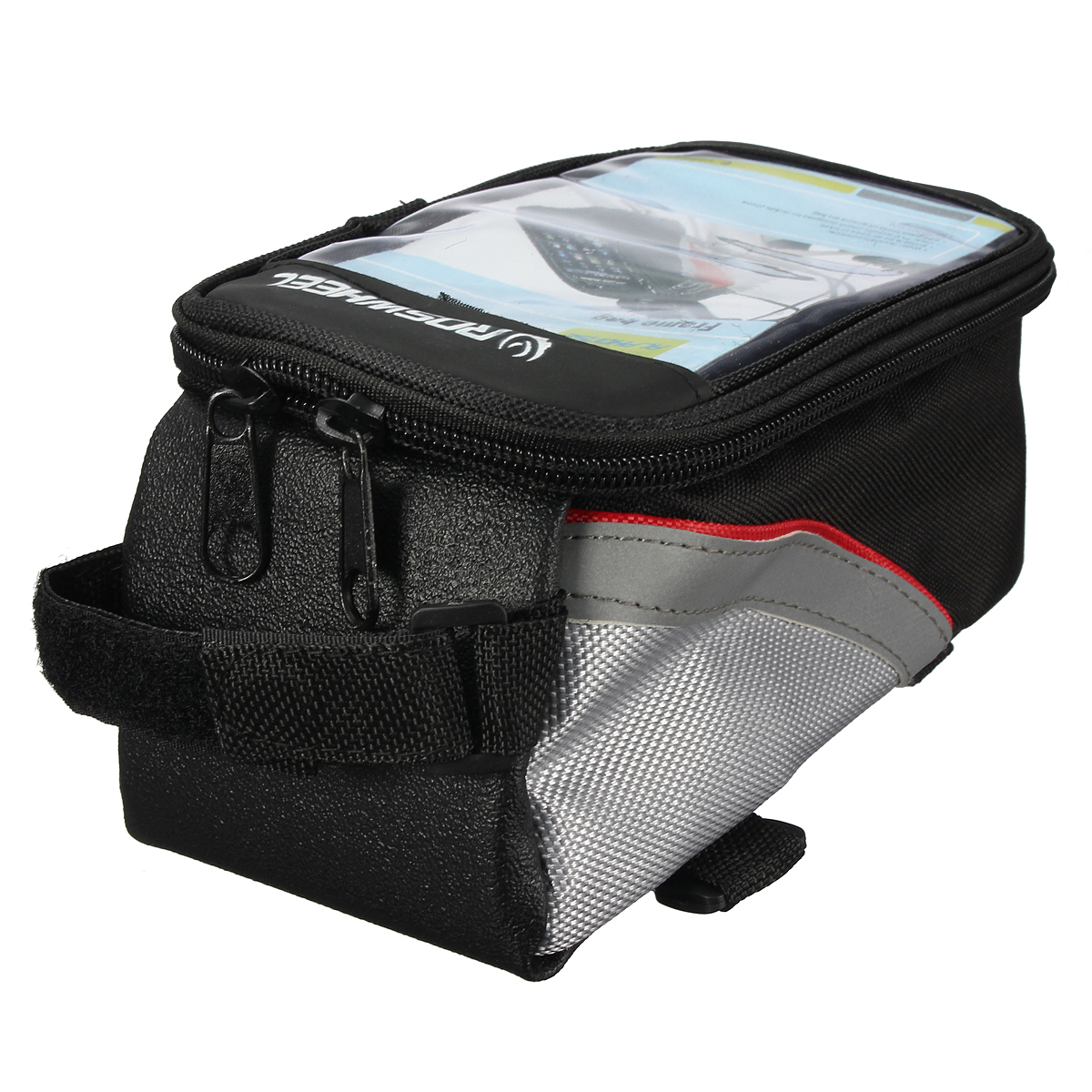 Vélo Cadre Triangle Sac Cyclisme Vélo Tube étui Porte-selle Accessoires Noir