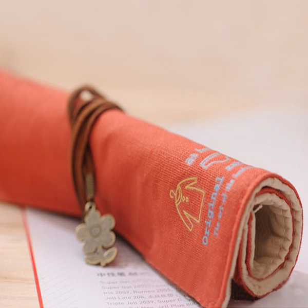 Student-Stationery-Canvas-Roll-Up-Pencil-Case-Pen-