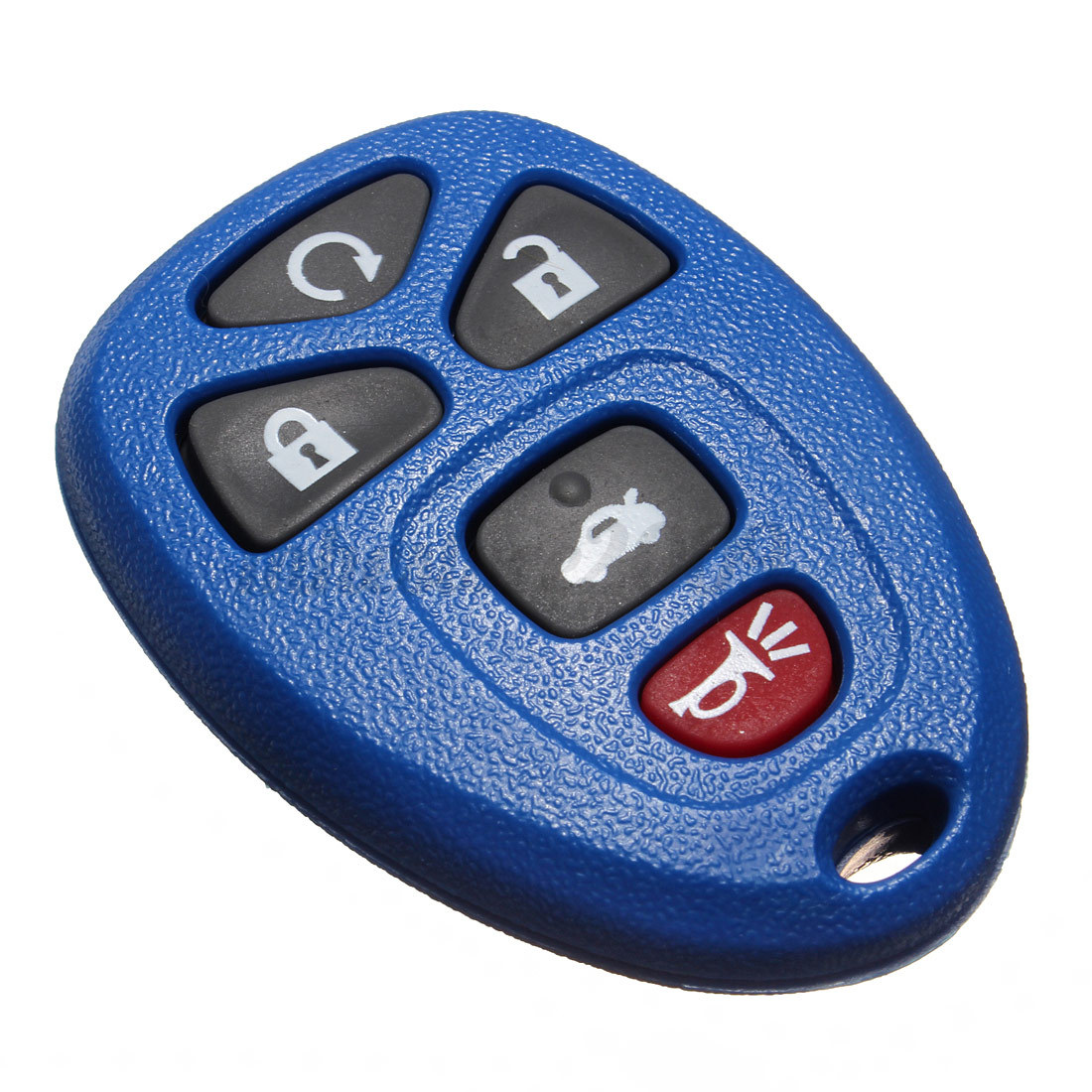 New Blue 5 Button Entry Remote Key Fob Shell Case Cover