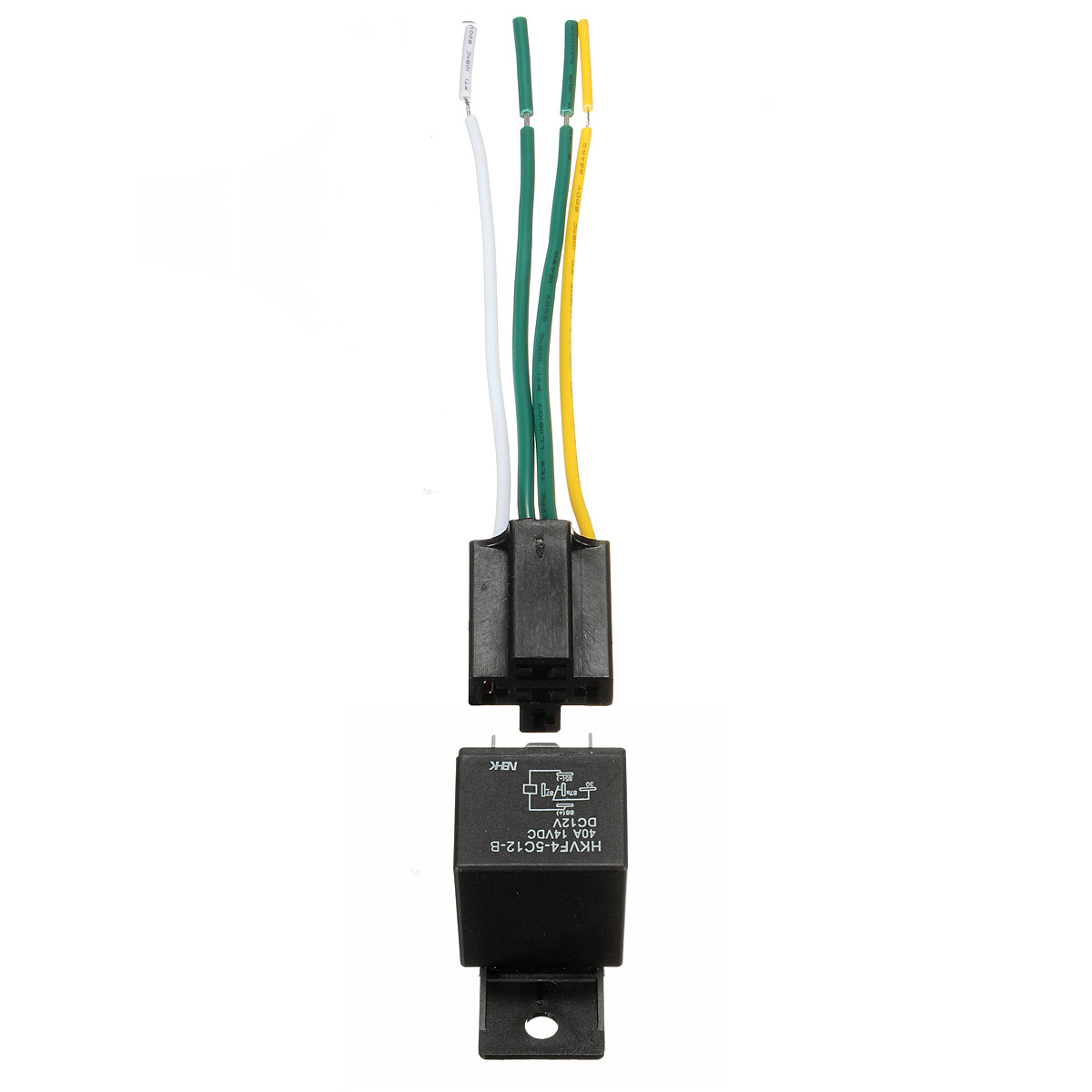 1x 12v 12volt 30a 40a Auto Automotive Relay Socket 30 Amp