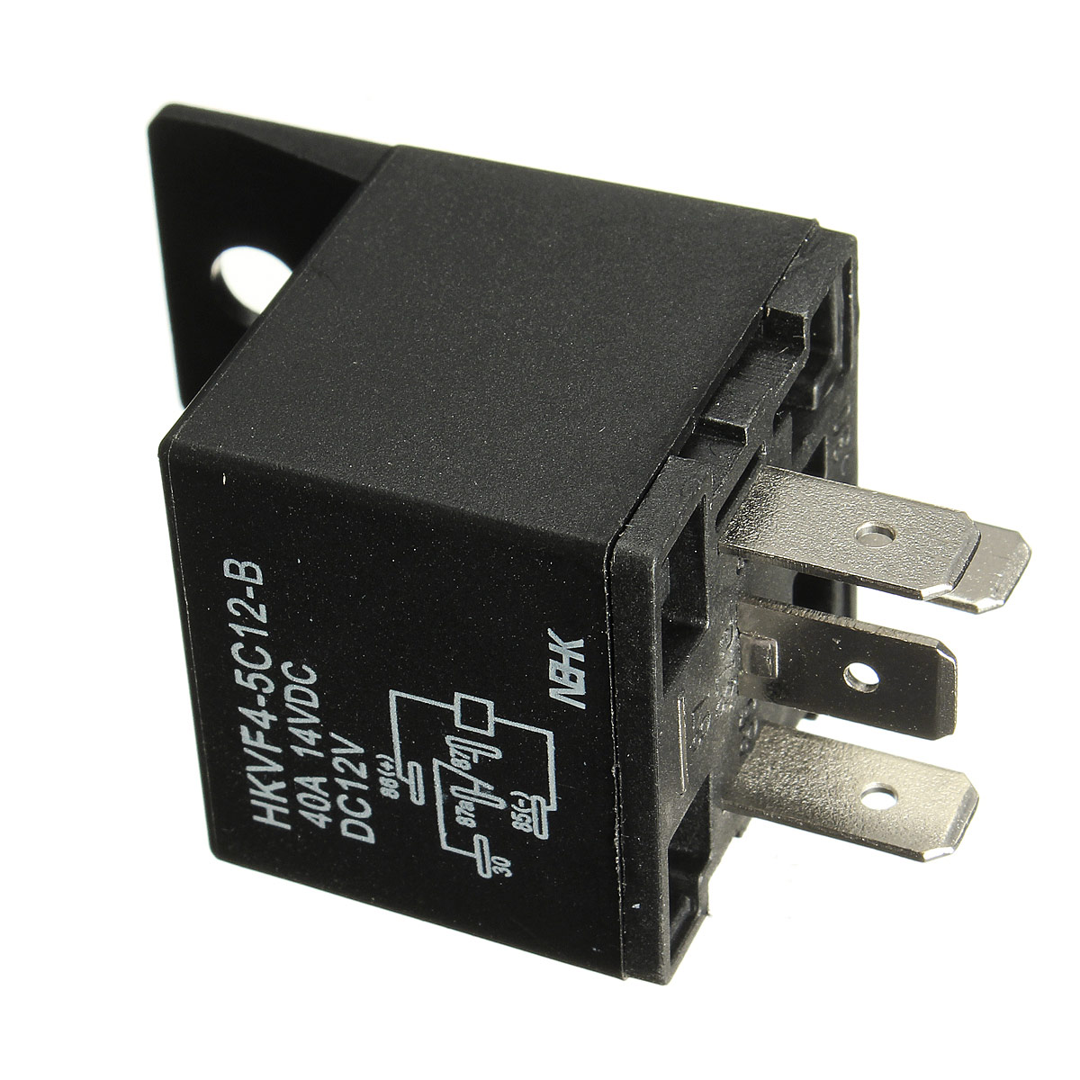 Car Auto 12v 4 Pin 4 Wire 30 40a Automotive Relay U0026 Socket