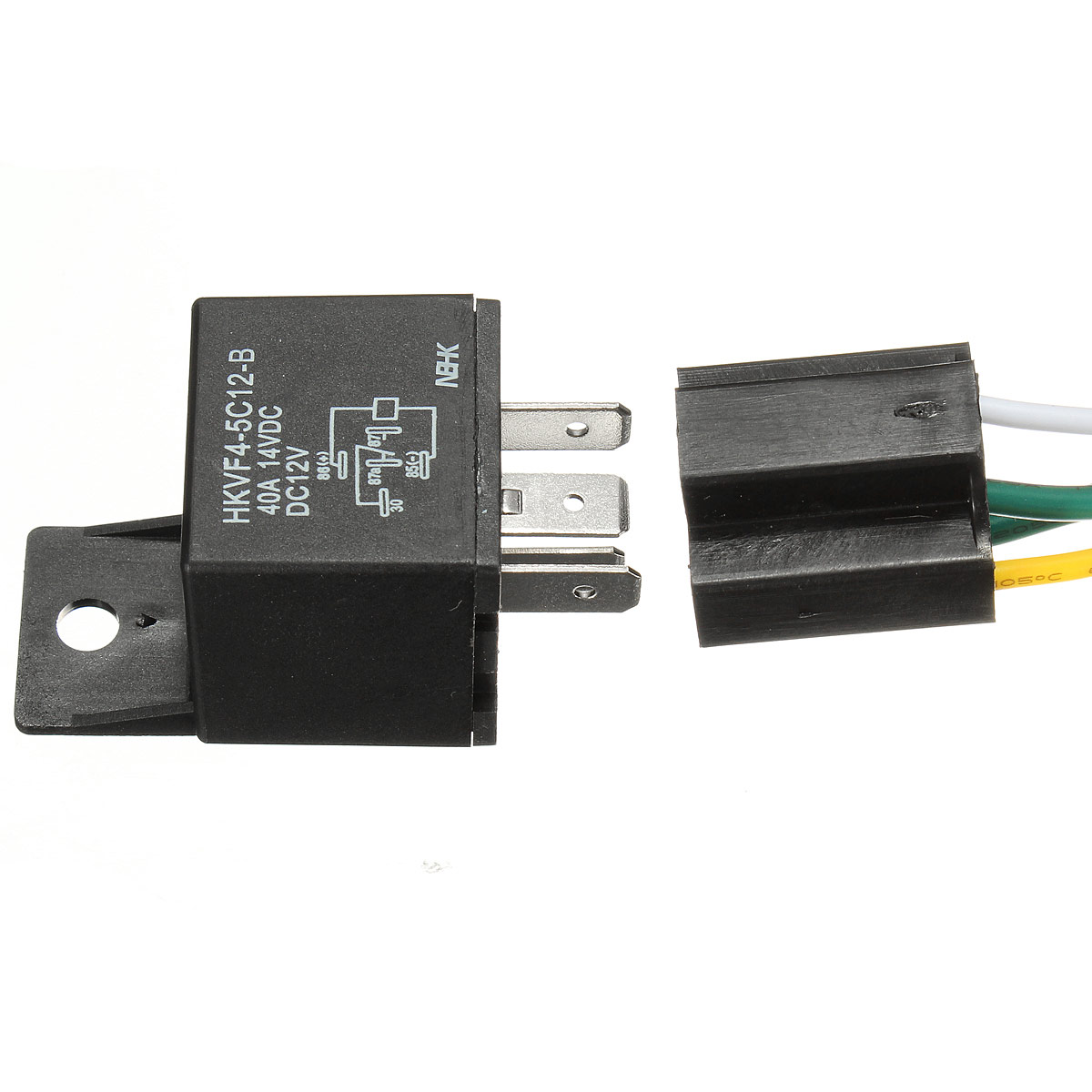 1x 12v 12volt 30a 40a Auto Automotive Relay Socket 30 Amp