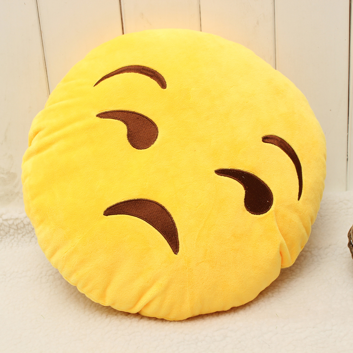 Emoji Tongue Smiley Emoticon Round Cushion Stuffed Toy Decorative Bed Pillows eBay