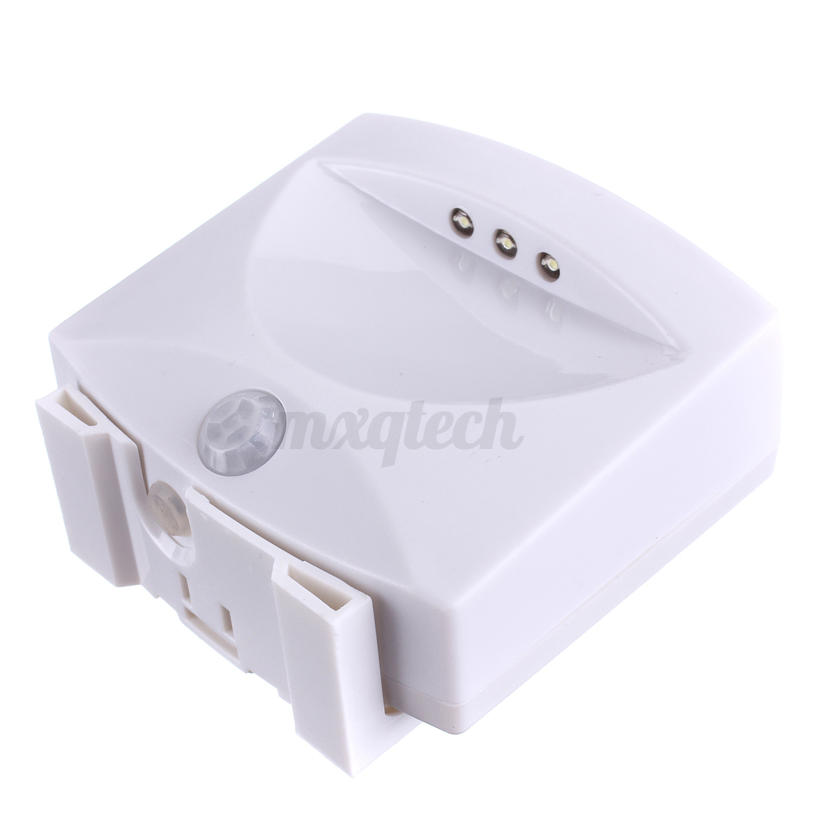 Indoor Outdoor PIR Motion Sensor Detector Corridor 3 Led Wall Night Light White eBay