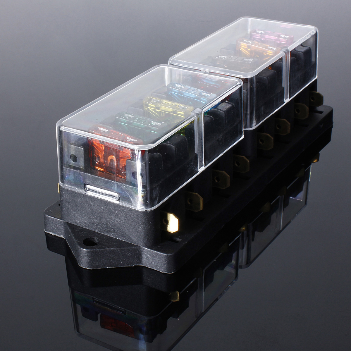 FUSE HOLDER BOX BLOCK 8 WAY CAR VEHICLE CIRCUIT AUTOMOTIVE ... automotive fuse box holder 