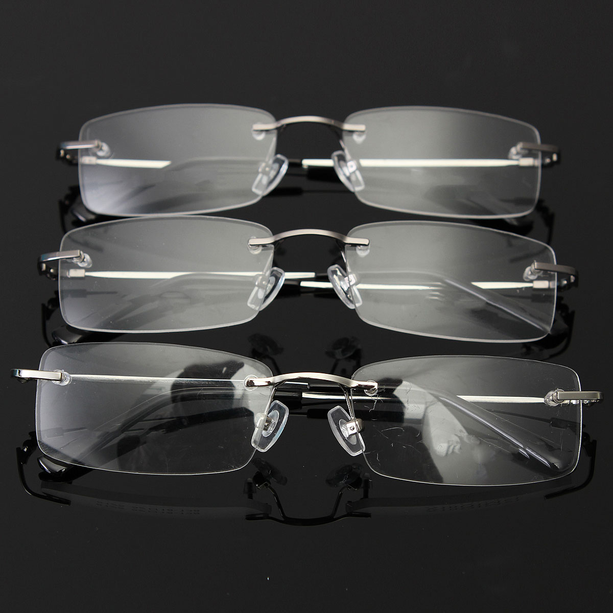Lightweight Mens Rimless Glasses Memory Titanium ...