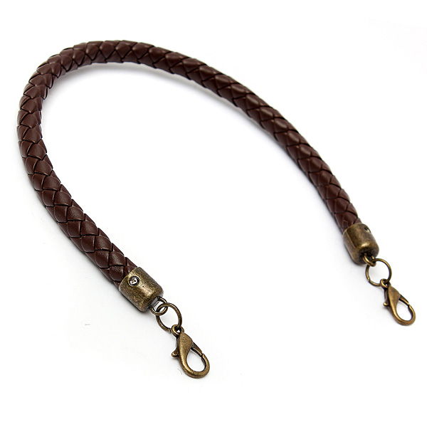 Round Braided Shoulder Handbag Leather Strap Diy Purse Handle Round Braided Shoulder Handbag Leather Strap Diy Purse
