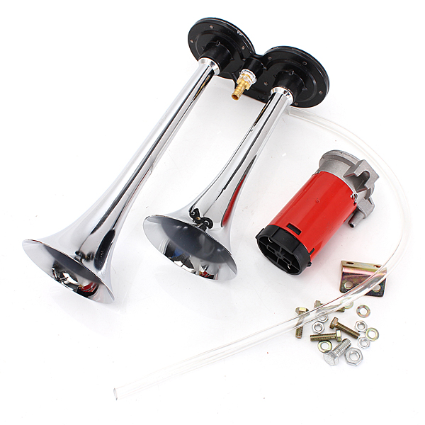 150DB 12V Air Horn Dual Trumpet Super Loud Compressor Twin Tone Boat Truck Lorry - Picture 2 of 11