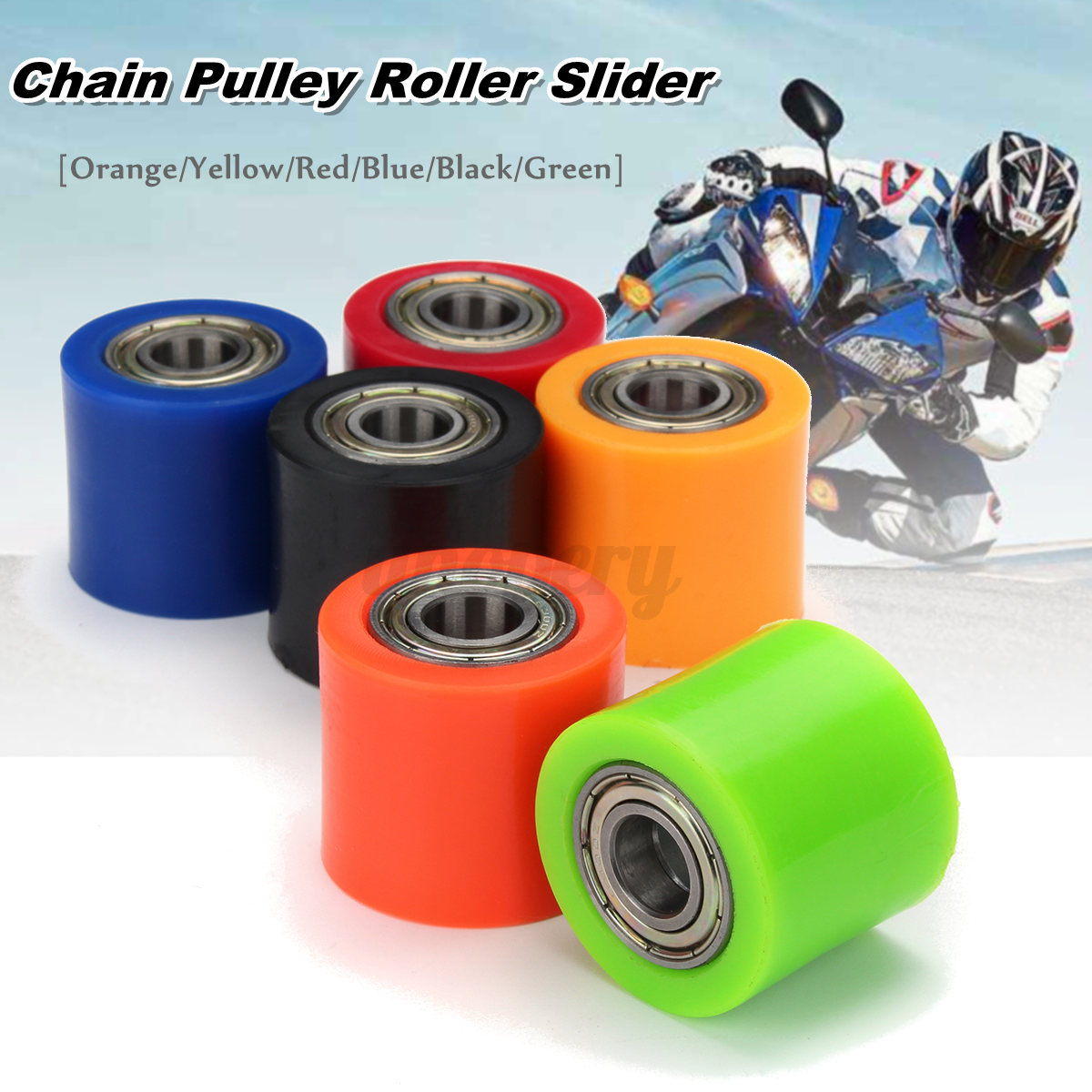 10mm Chain Roller Pulley Slider Tensioner Wheel Guide For Pit Dirt Mini Bike