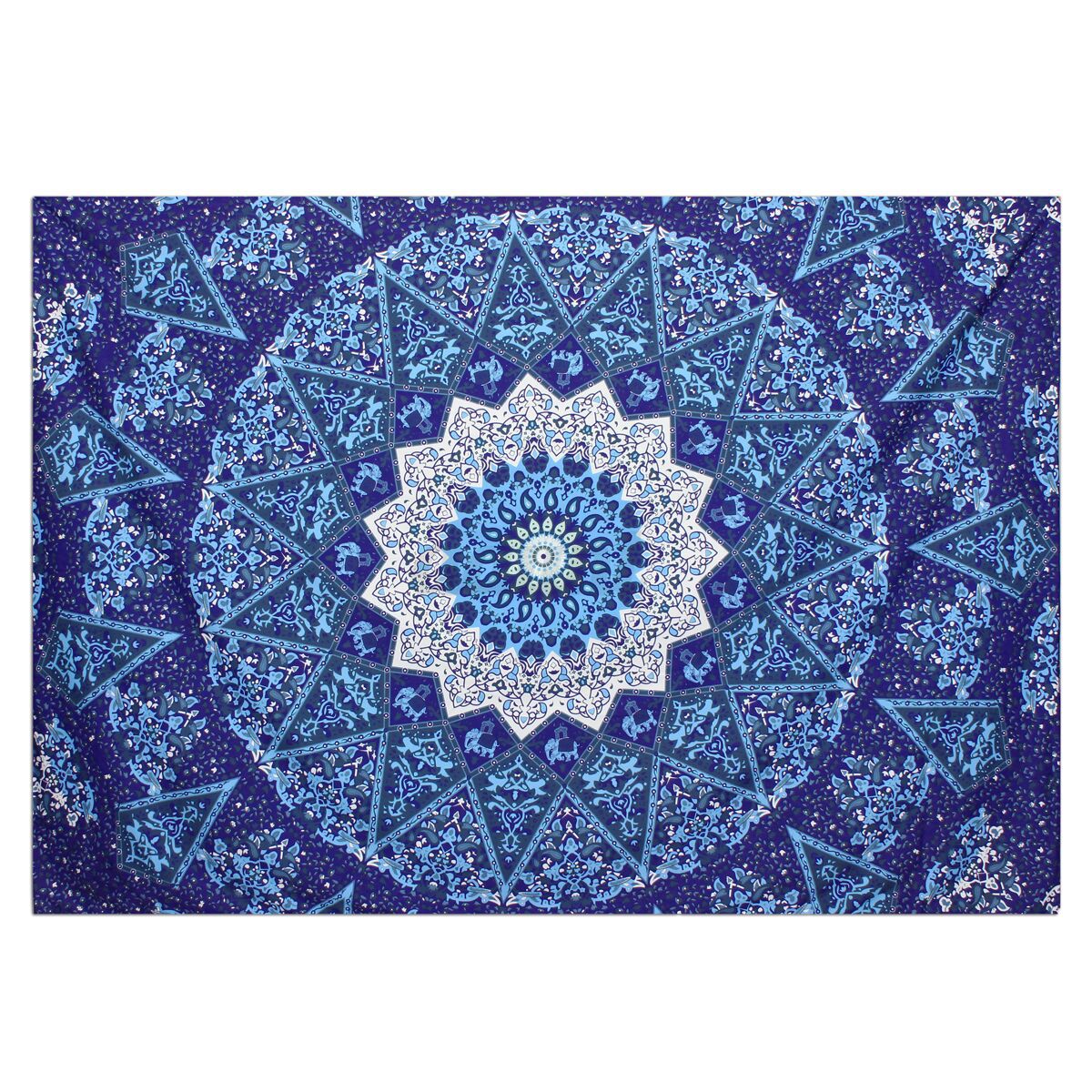 King Wall Hanging Indian Mandala Tapestry Ombre Hippie Bedspread Beach Blanket