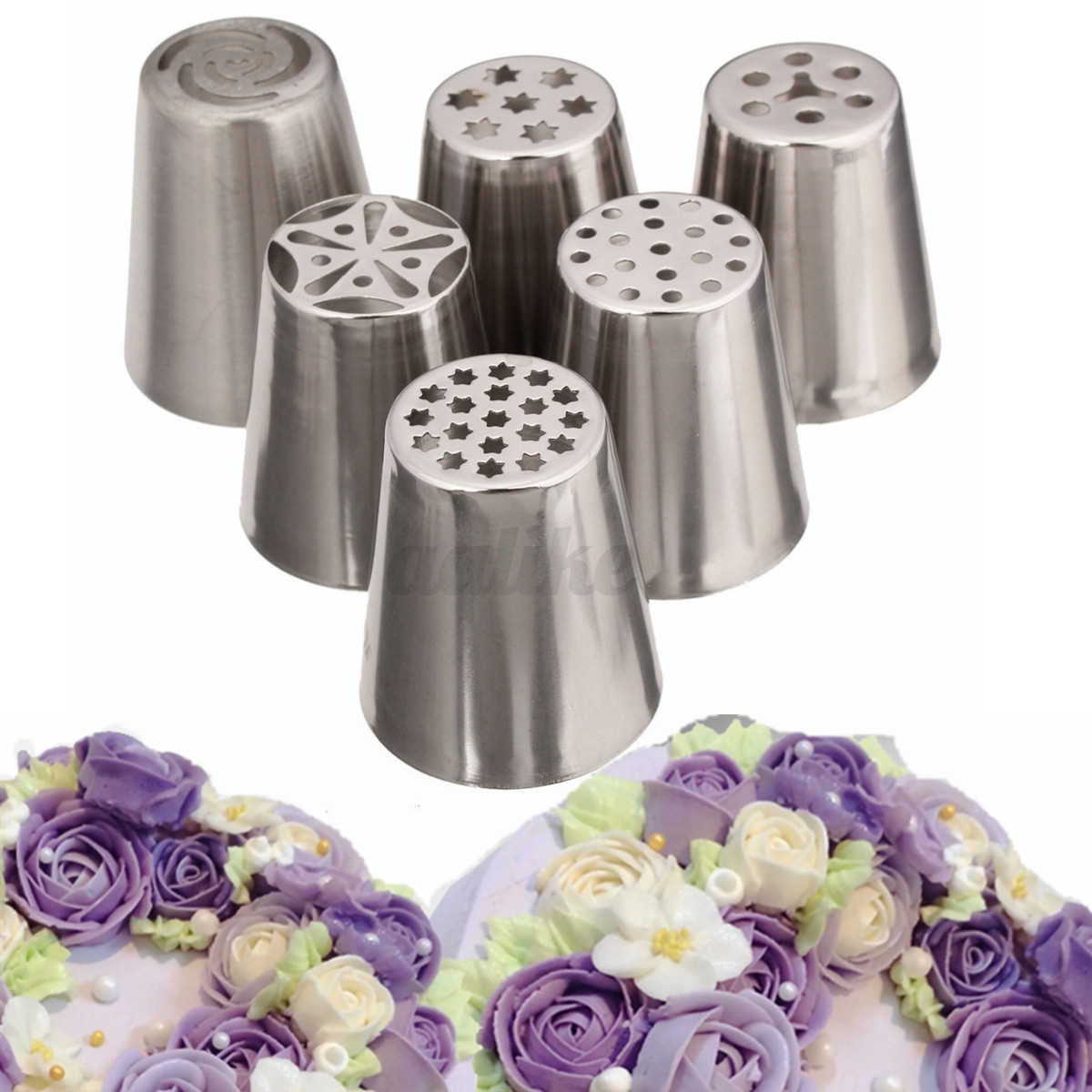 Russian Tulip Flower Icing Piping Nozzles Cake Decorating ...