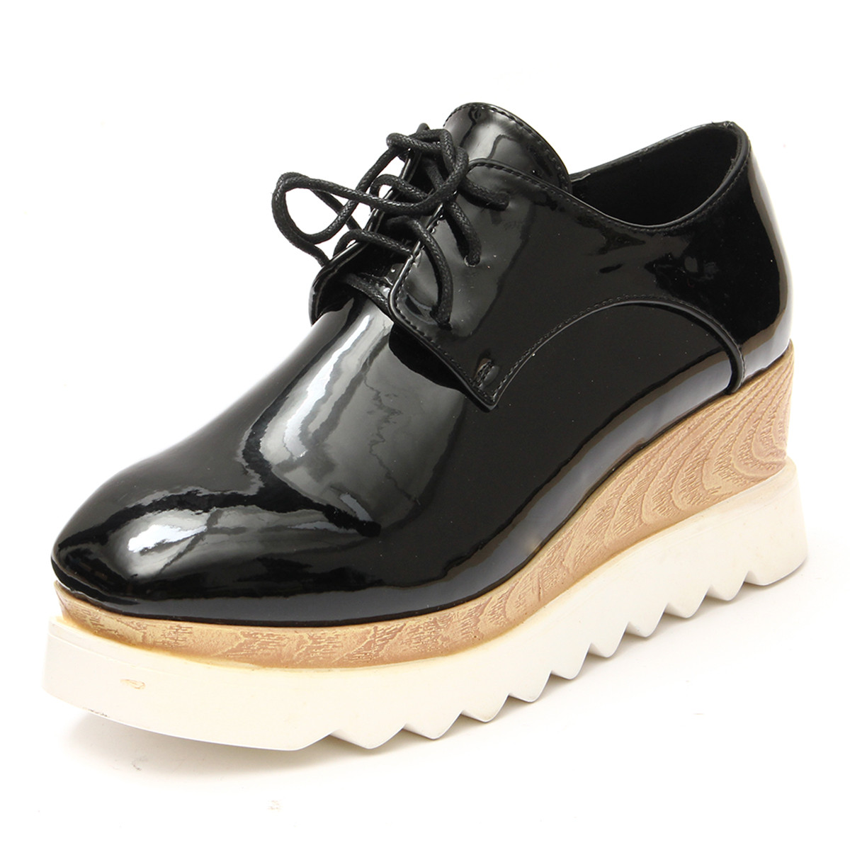 wedge oxford shoes lace up wedge creepers mid heel platform flat brogue wedge oxford shoes lace up wedge creepers mid heel platform flat brogue