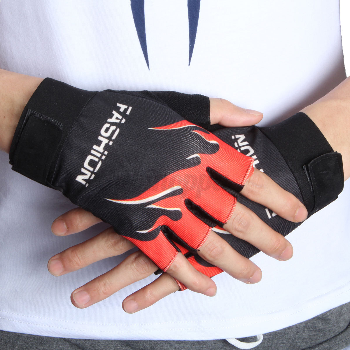 Fingerless Weight Lifting Glove Gym Wear Fitness Body Building Exercise Training