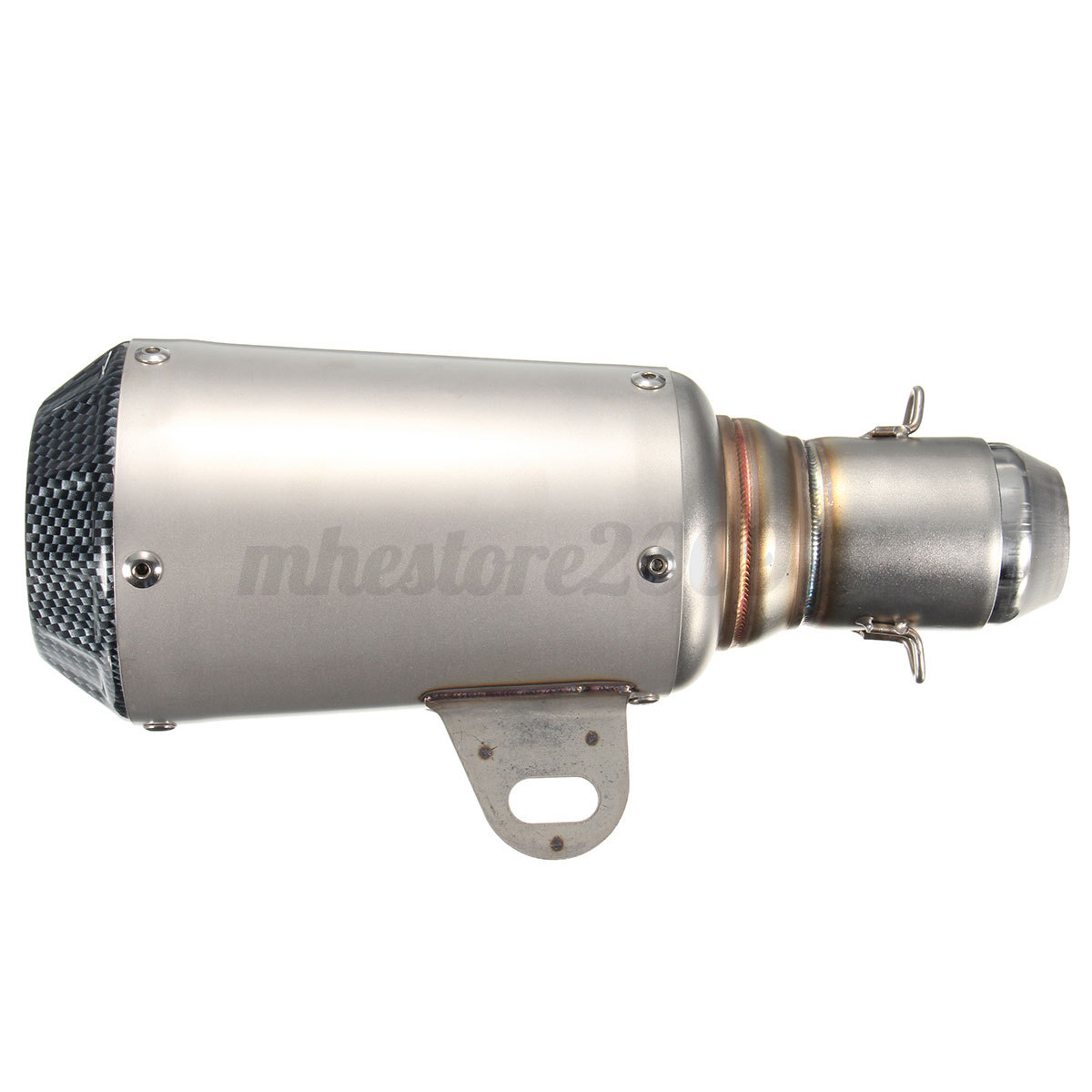 3851MM MOTORCYCLE STAINLESS Steel Exhaust Muffler Pipe Silencer Slip