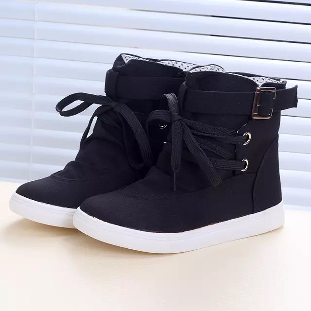 high ankle canvas shoes for women