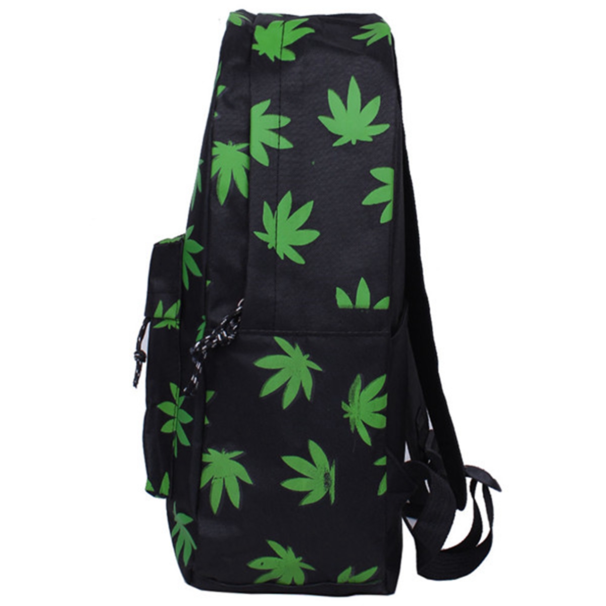 Women Maple Leaf Zipper Canvas Travel Satchel Shoulder Bag Backpack