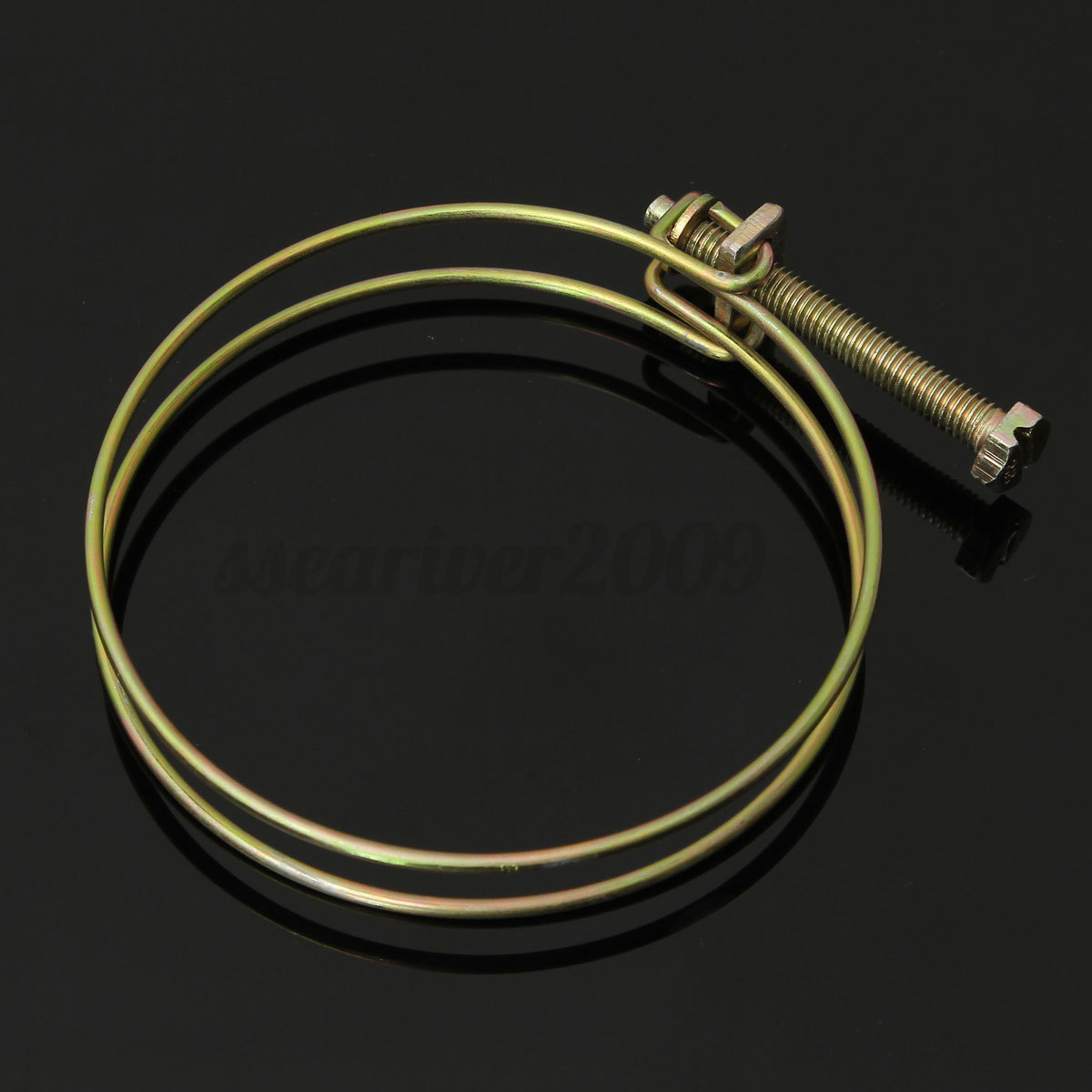 10x Double Wire Hose Clamp Pipe Clip Screw Bolt Tight ...