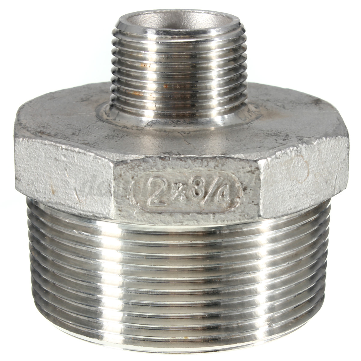 Npt male hex nipple threaded reducer pipe