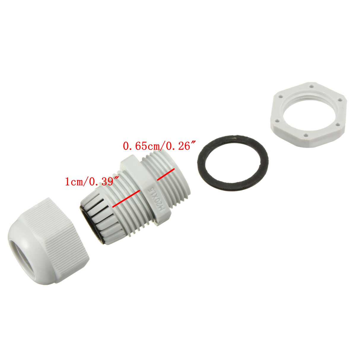 10 x M16 16mm Black Waterproof Compression Cable Stuffing Gland Lock V2K7