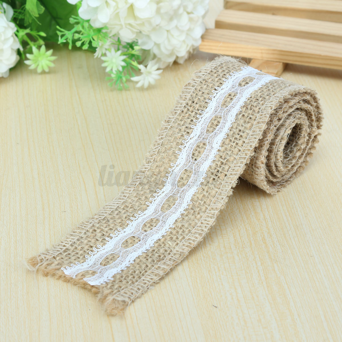1m Rouleau Ruban De Toile Jute Jute Bordure Dentelle Bande Mariage 1m Rouleau Ruban De Toile Jute Jute Bordure Dentelle Bande Mariage