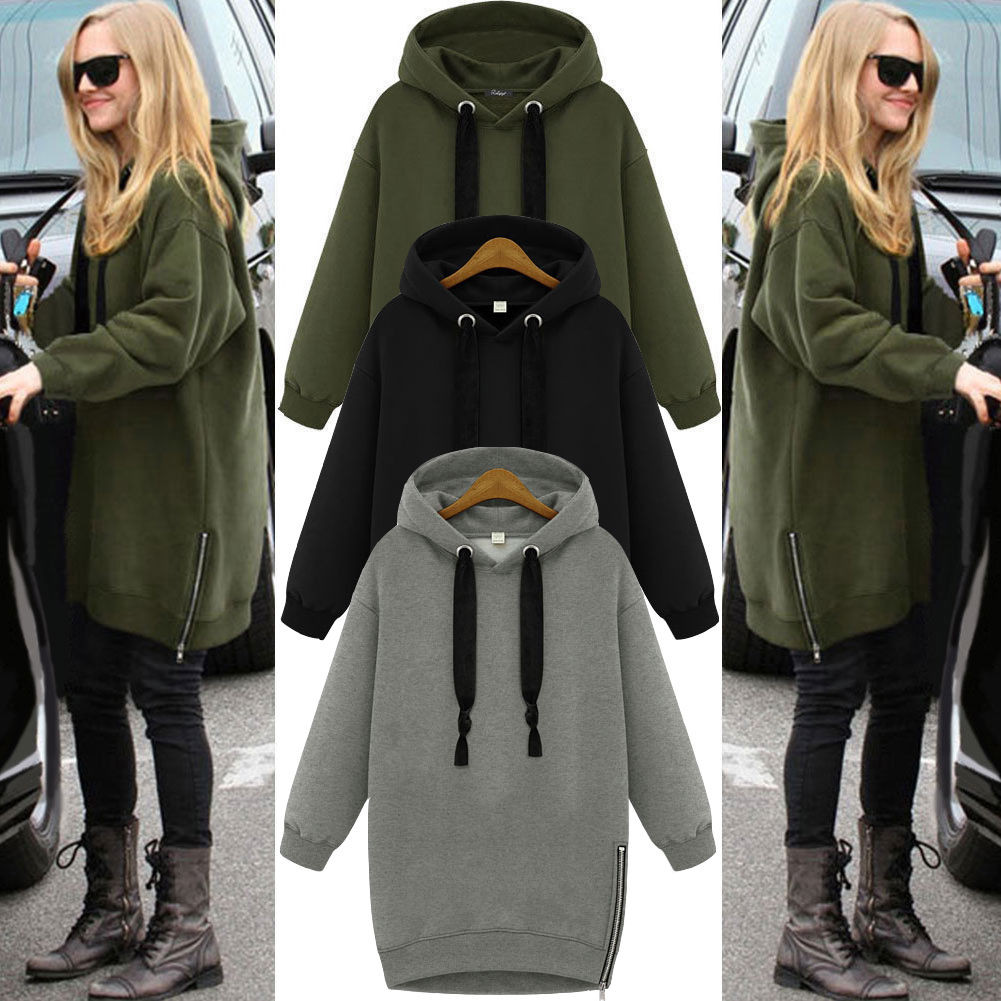 Oversized Hooded Jacket Women Long Sleeve Fashion