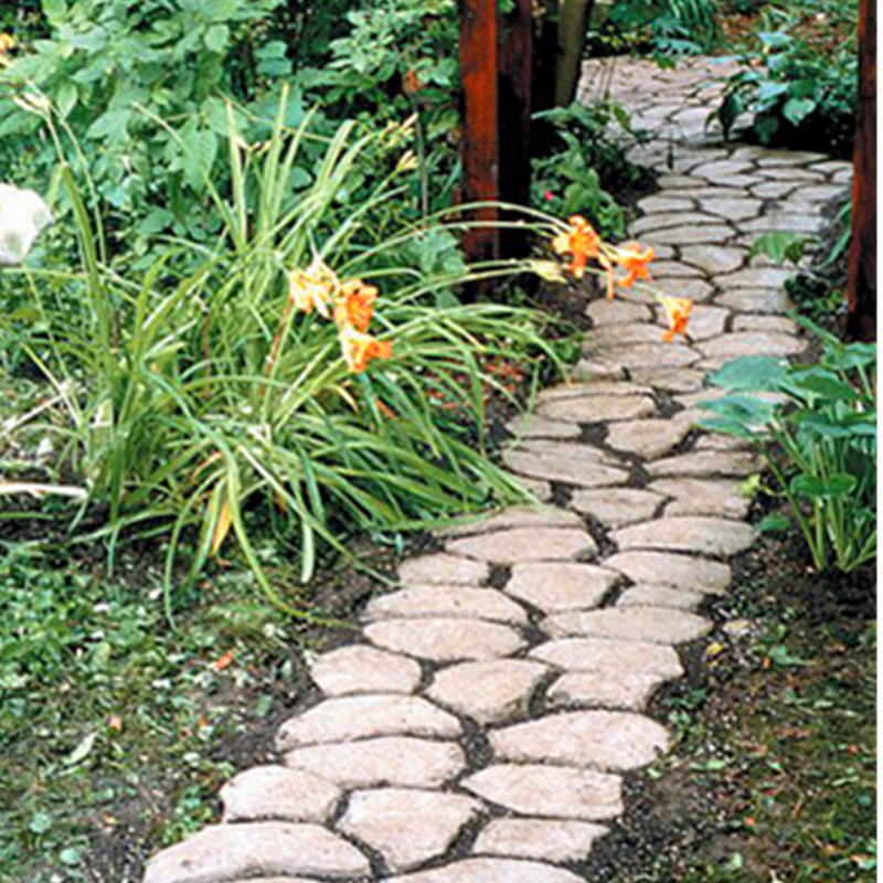 Driveway Paving Pavement Mold Patio Concrete Stepping Stone Path Detail Image