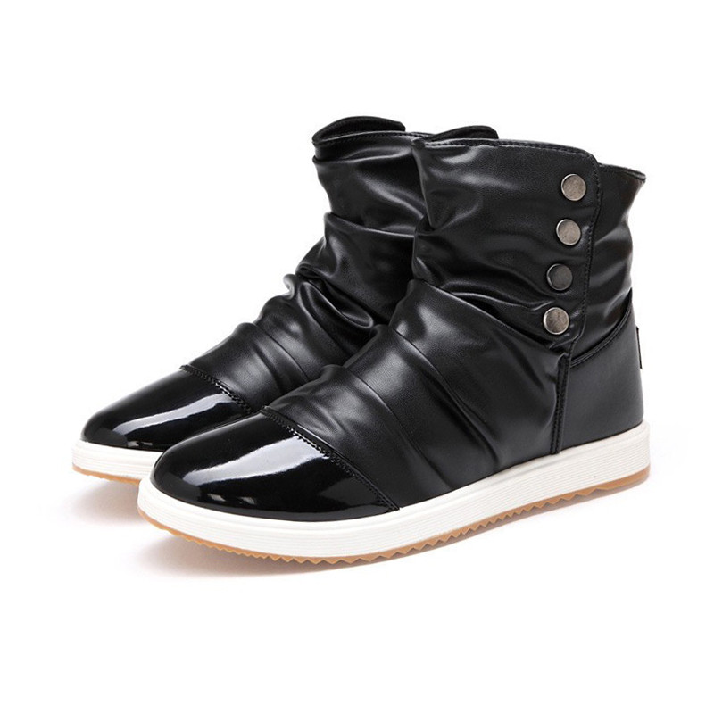 mens winter slip on boots s winter flats high top casual shoes leather slip on mens winter slip on boots s winter flats high top casual shoes leather slip on