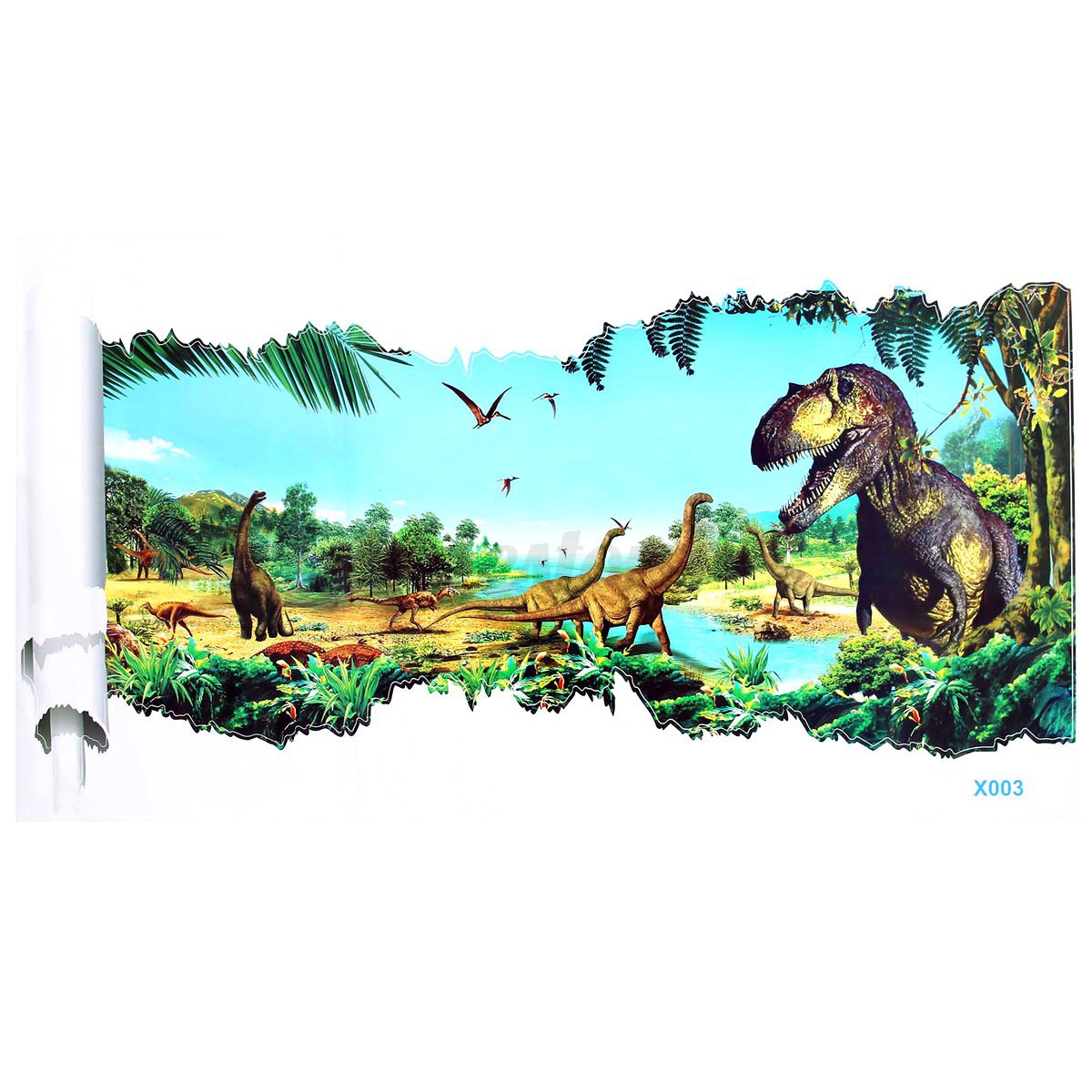 3d Jurassic World Park Dinosaur Wall Sticker Room 3d jurassic world park dinosaur wall sticker room
