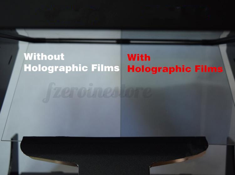 210mm x 297mm SAMPLE A-4 size TRANSPARENT HOLOGRAPHIC REAR PROJECTION FILM US