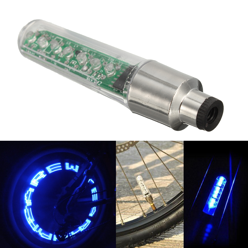 2Pcs 5-LED Valve Cap Bicycle Bike Wheel Tire Tyre Lights Spoke Lamp Motorcycle.b