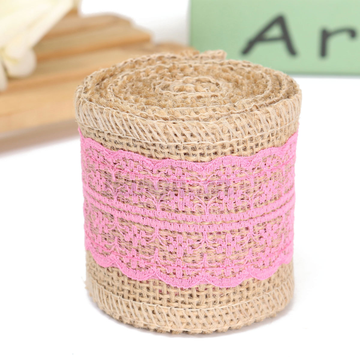 2m Couleur Rouleau De Ruban Toile Jute Dentelle Bordure Bande 2m Couleur Rouleau De Ruban Toile Jute Dentelle Bordure Bande