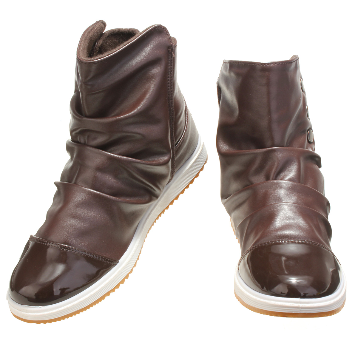 mens winter slip on boots new mens high top winter warm ankle boots flat leather mens winter slip on boots new mens high top winter warm ankle boots flat leather