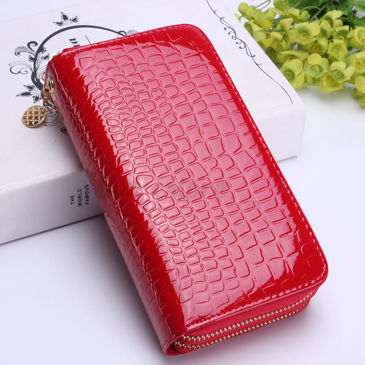 Women Double Zipper Long Wallet Clutch Leather Card Coin Holder Purse Phone Bag | eBay