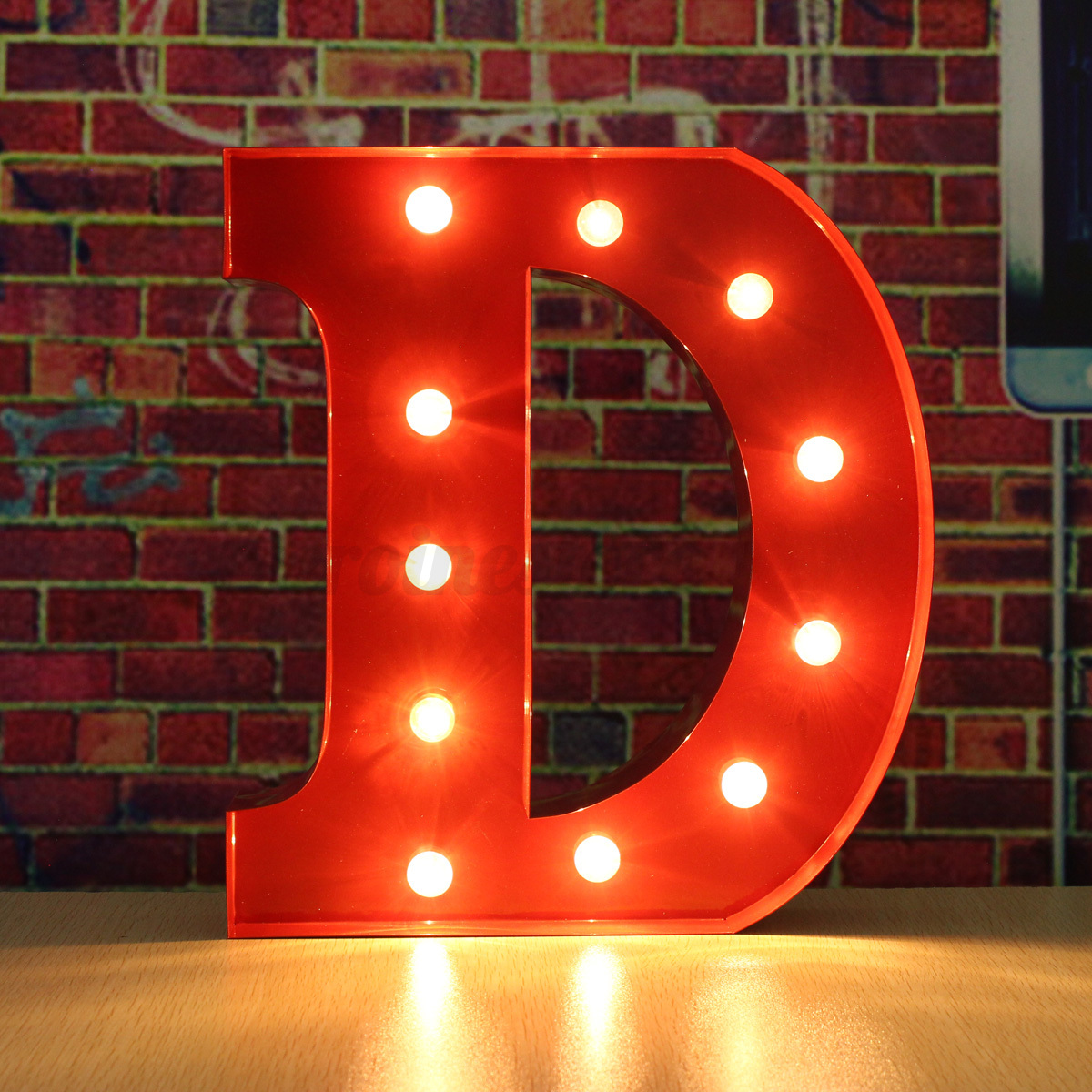 12 led red marquee letter alphabet lights vintage circus style