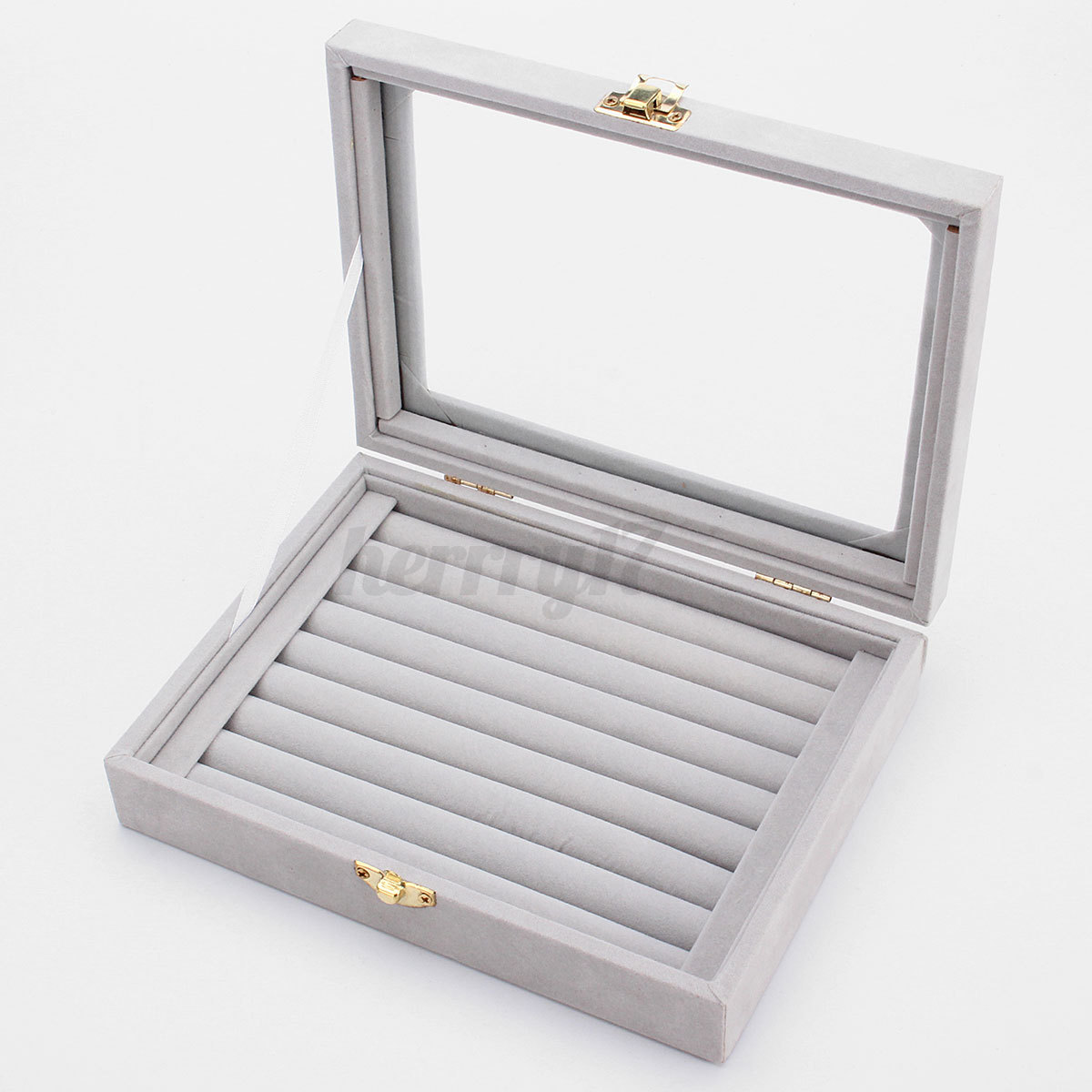 Uk Velvet Ring Display Jewelry Organizer Case Tray Earring Storage Uk Velvet Ring Display Jewelry Organizer Case Tray
