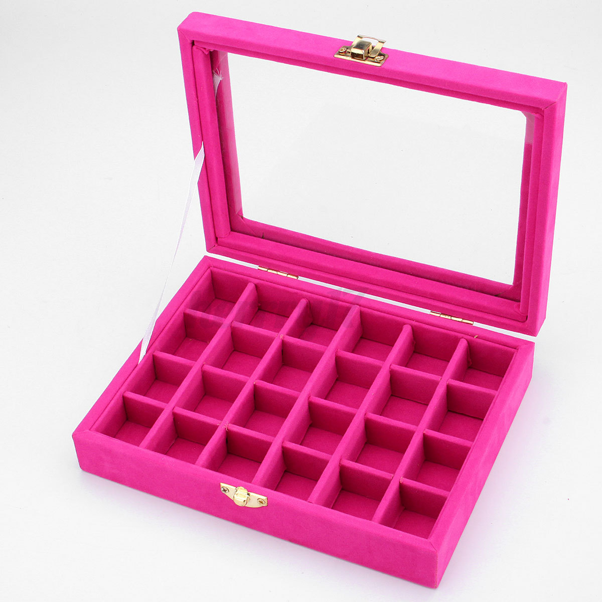 Uk Velvet Ring Display Jewelry Organizer Case Tray Earring Storage Uk Velvet Ring Display Jewelry Organizer Case Tray