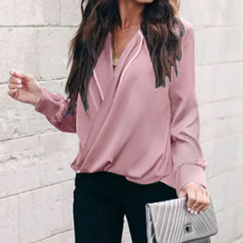 Women Satin Finish Casual Holiday Shirt 