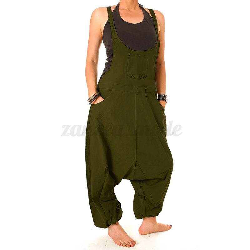 plus size drop crotch jumpsuit