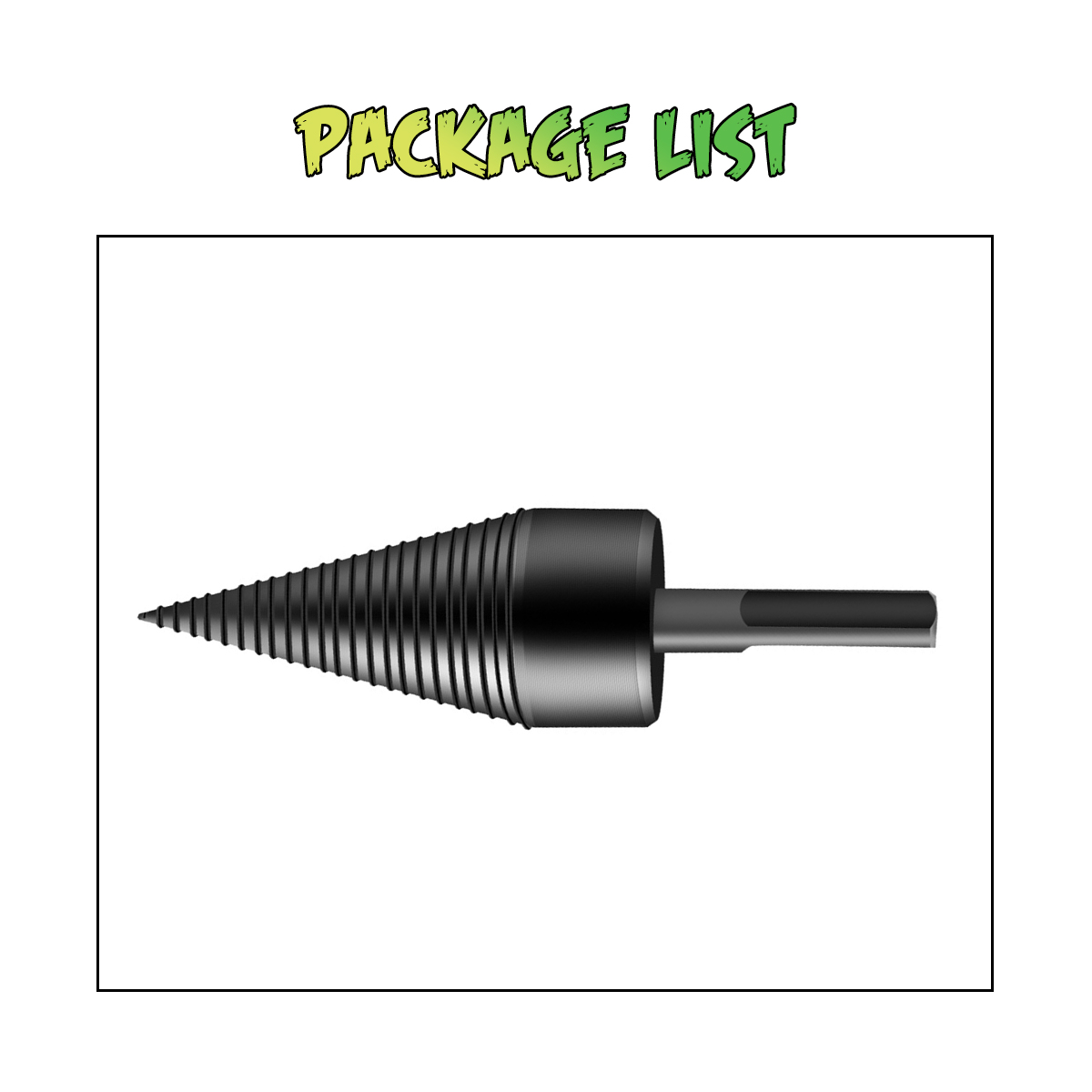 38//42//45mm Holzspalter Kegelspalter Drillkegel Rutschfest für Holz