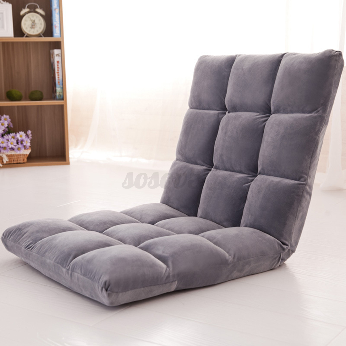 folding gaming chair adjustable lounger sofa lazy home garden seat recliner