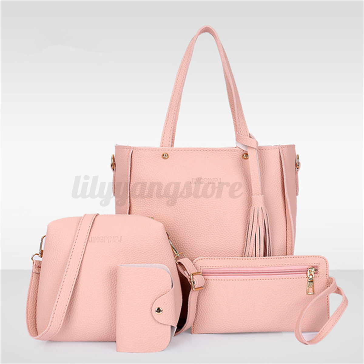4pcs Fashion Leather Shoulder Bag Messenger Satchel 4pcs fashion leather shoulder bag messenger satchel