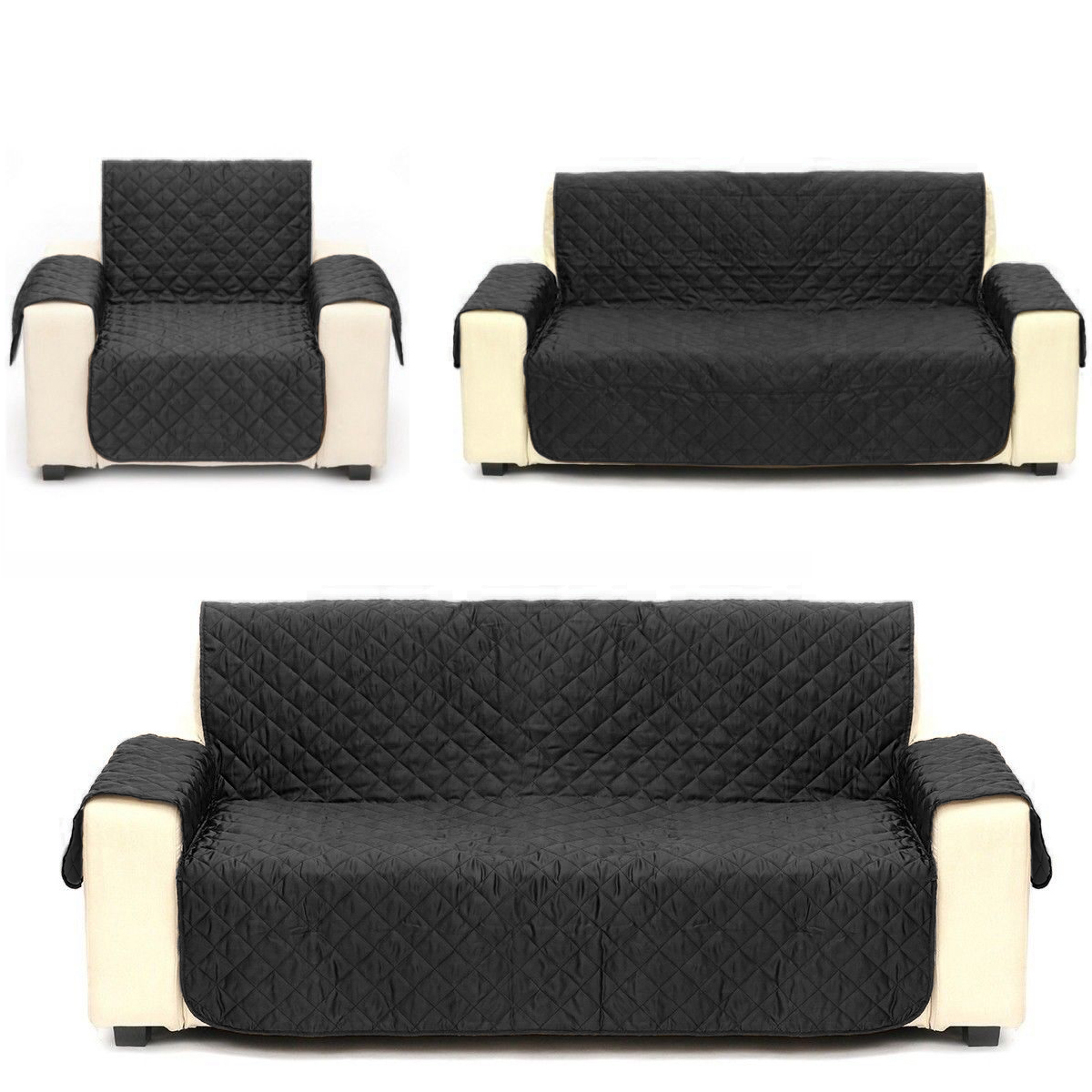 Quilted Microfiber Pet Dog Couch Sofa Furniture Protector Cover W Quilted Microfiber Pet Dog Couch Sofa Furniture Protector