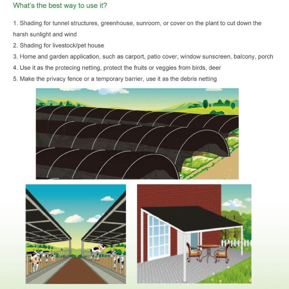 5x4m 40 Sunblock Shade Cloth Plant Cover Shading Rate Fabric