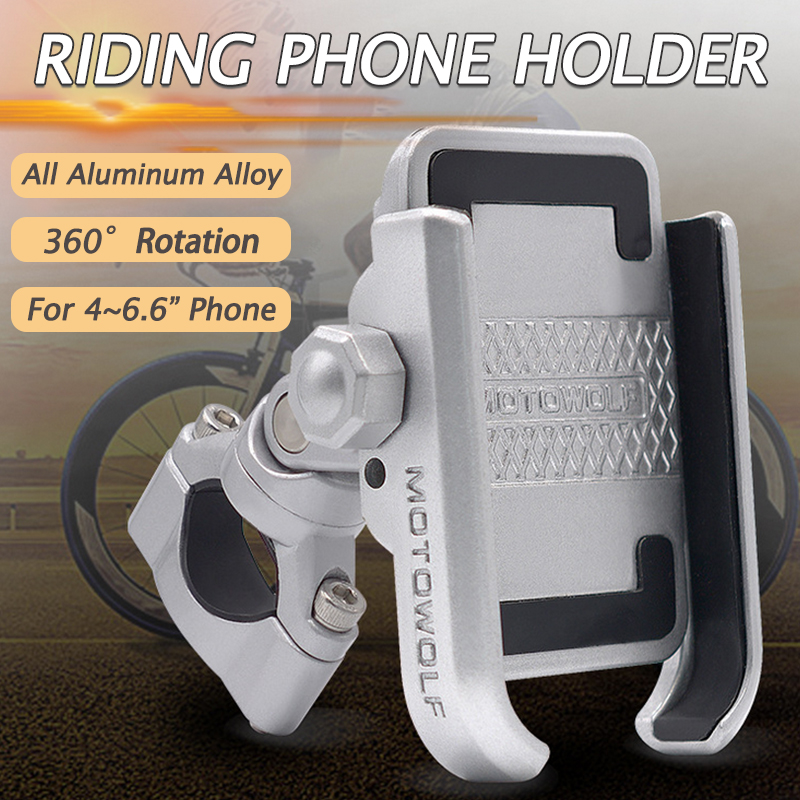 Aluminum Bicycle MTB Bike Motorcycle Handlebar Phone Holder Mount For