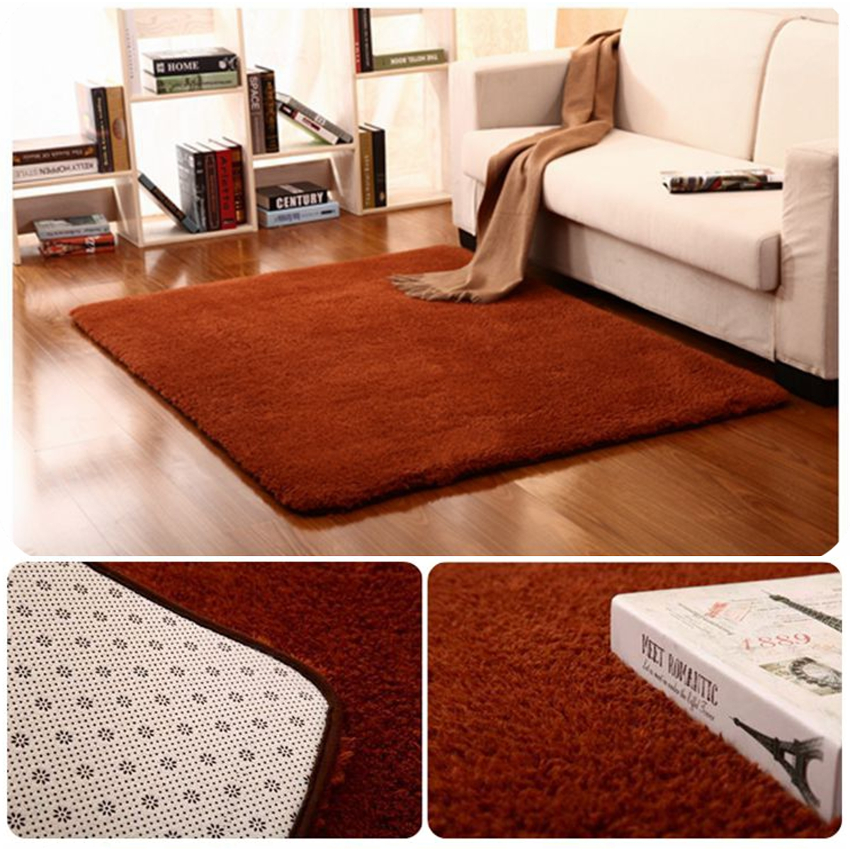 80X120CM-Shaggy-Fluffy-Rugs-Anti-Skid-Floor-Mat-