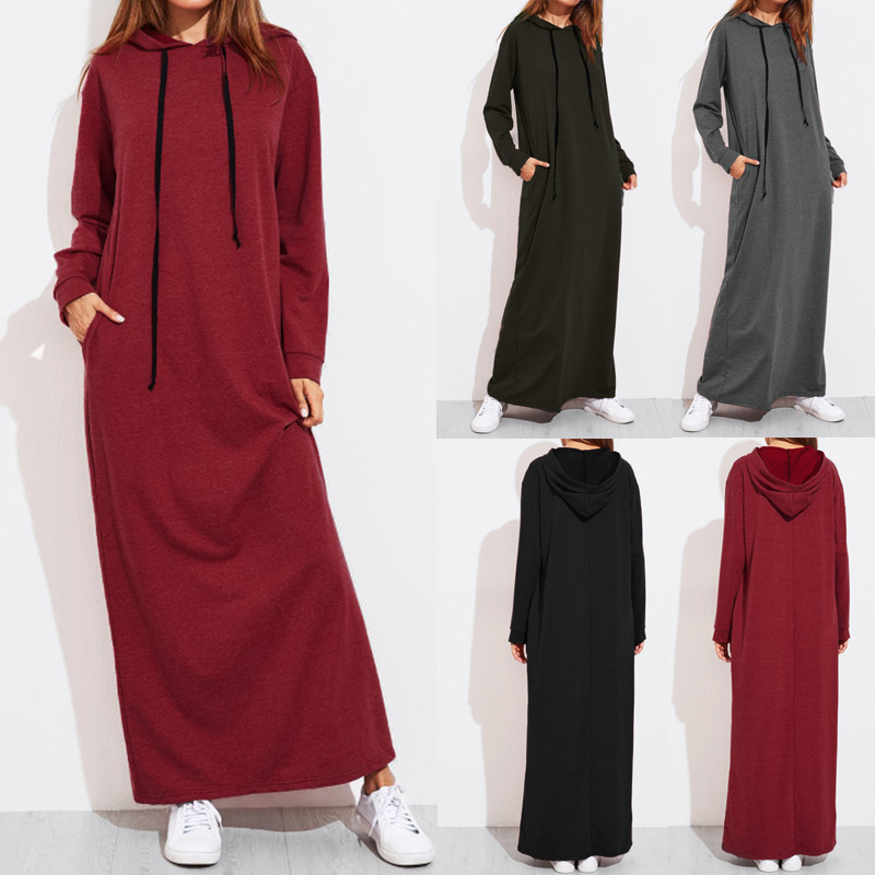 hoodie long dress