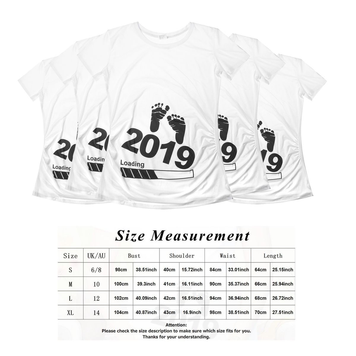 T-SHIRT MAGLIETTA DONNA PREMAMAN GRAVIDANZA PARTO FRASE DIVERTENTE MP19