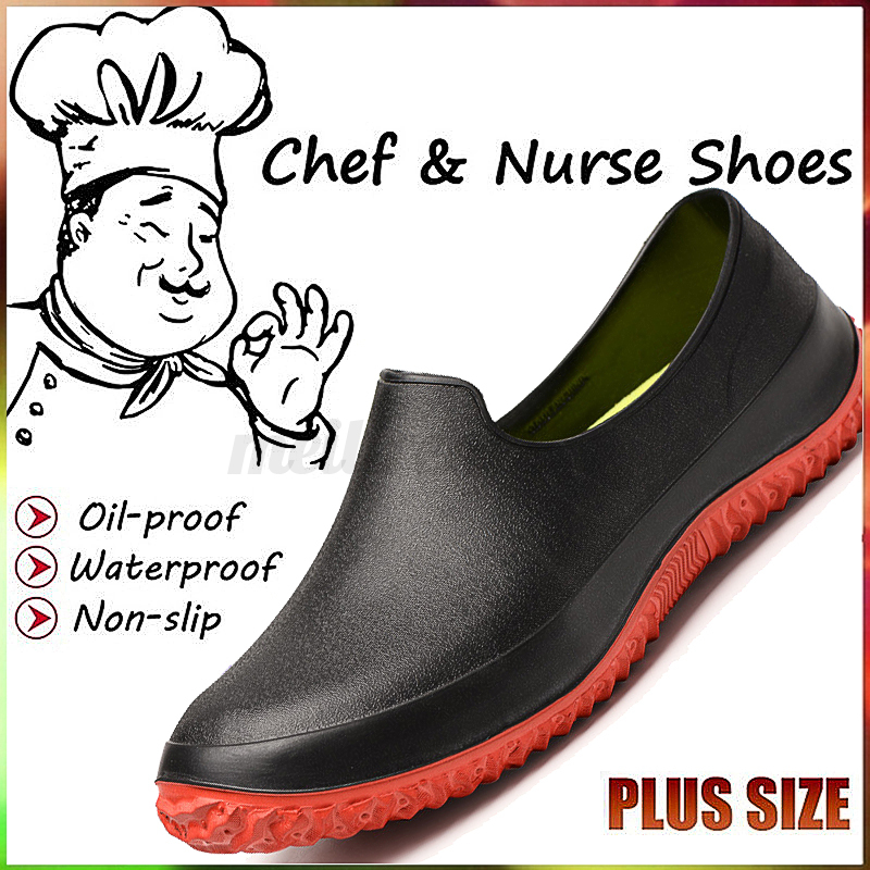 Mens Kitchen Slipon Chef Shoes Sandals Restaurant Hotel