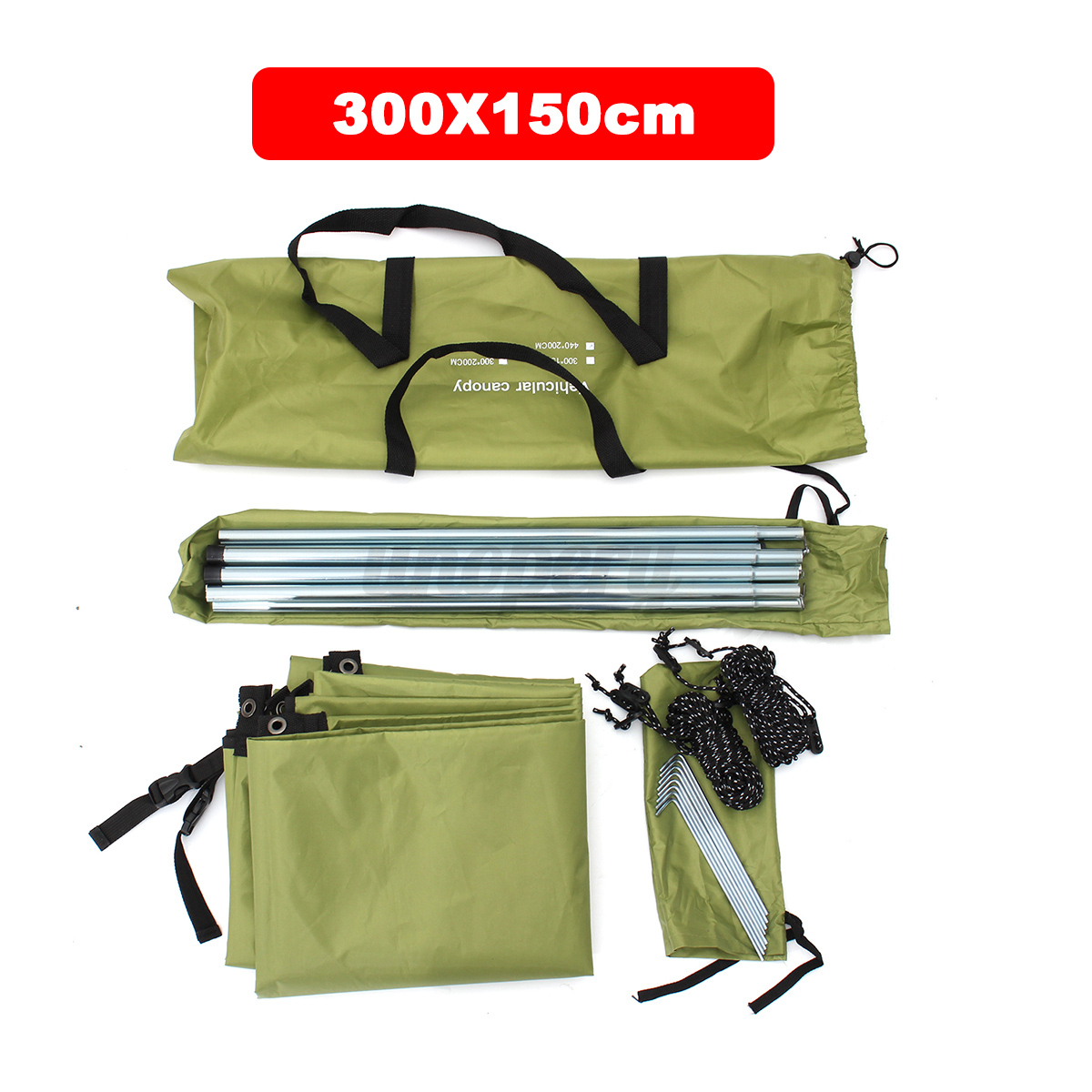 Waterproof car side awning rooftop tent side tent sunshade for outdoor 