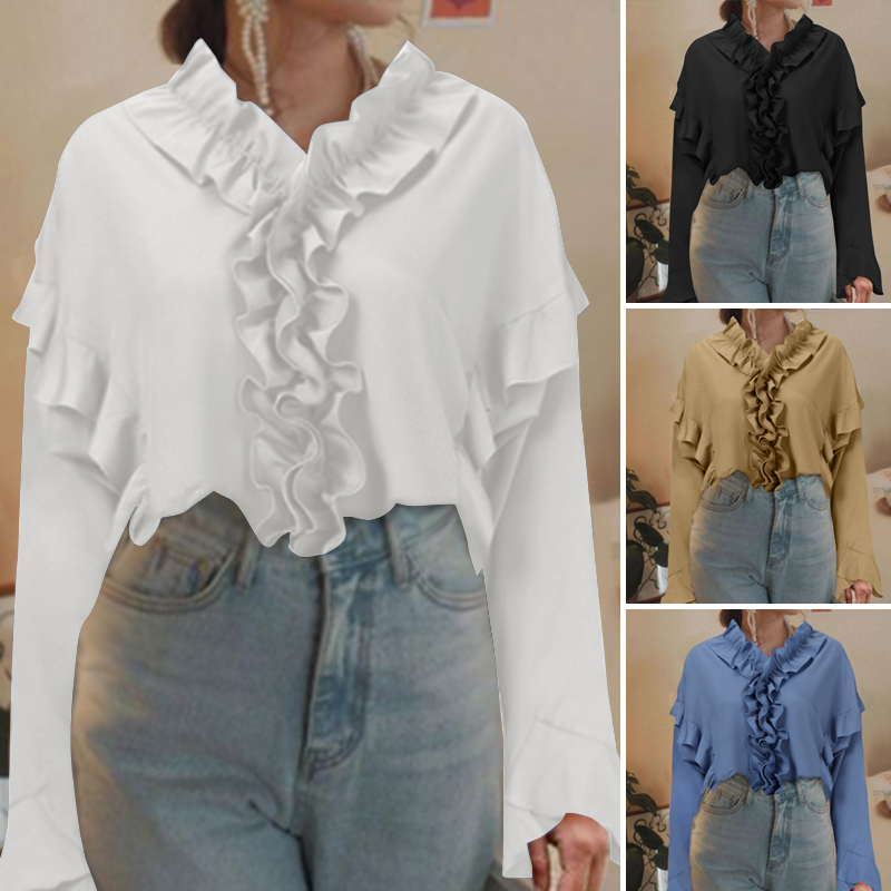 women's tops with flared sleeves